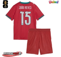 Portugalia Joao Neves #15 Koszulka Podstawowa dzieci MŚ 2026 Krótki Rękaw (+ krótkie spodenki)